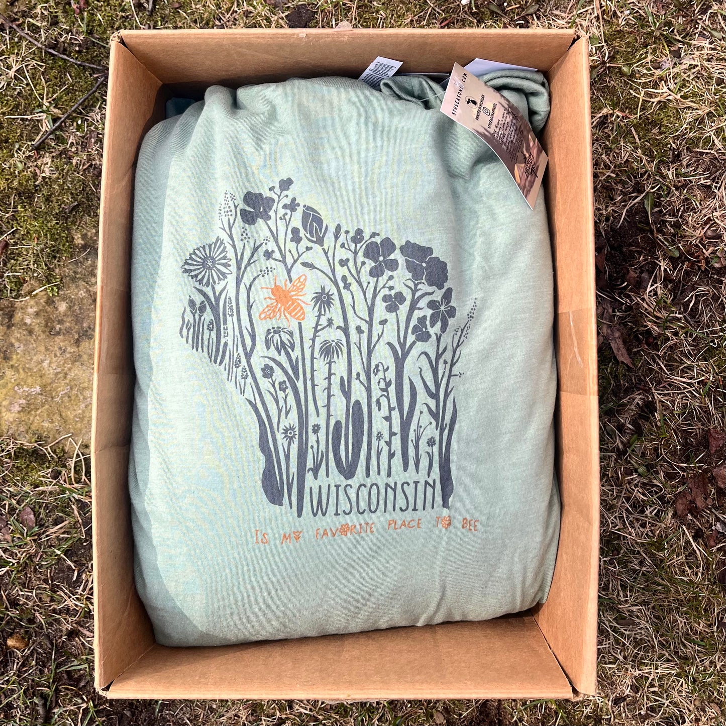 Wisconsin is my Favorite Place to Bee Starter Box (sage)