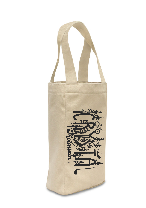 Crystal Mountain 2-Bottle Canvas Tote
