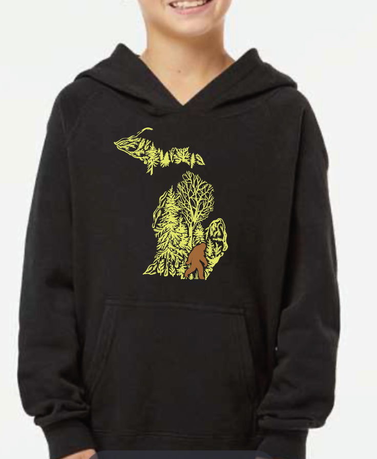 Michigan Bigfoot Youth Hoodie