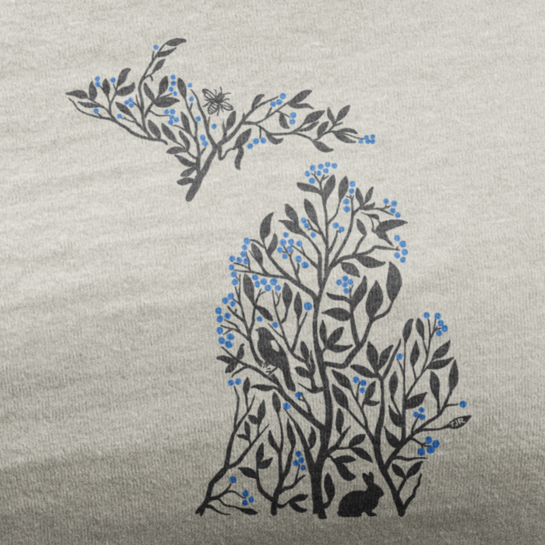 Michigan Blueberry Fields Unisex Tee
