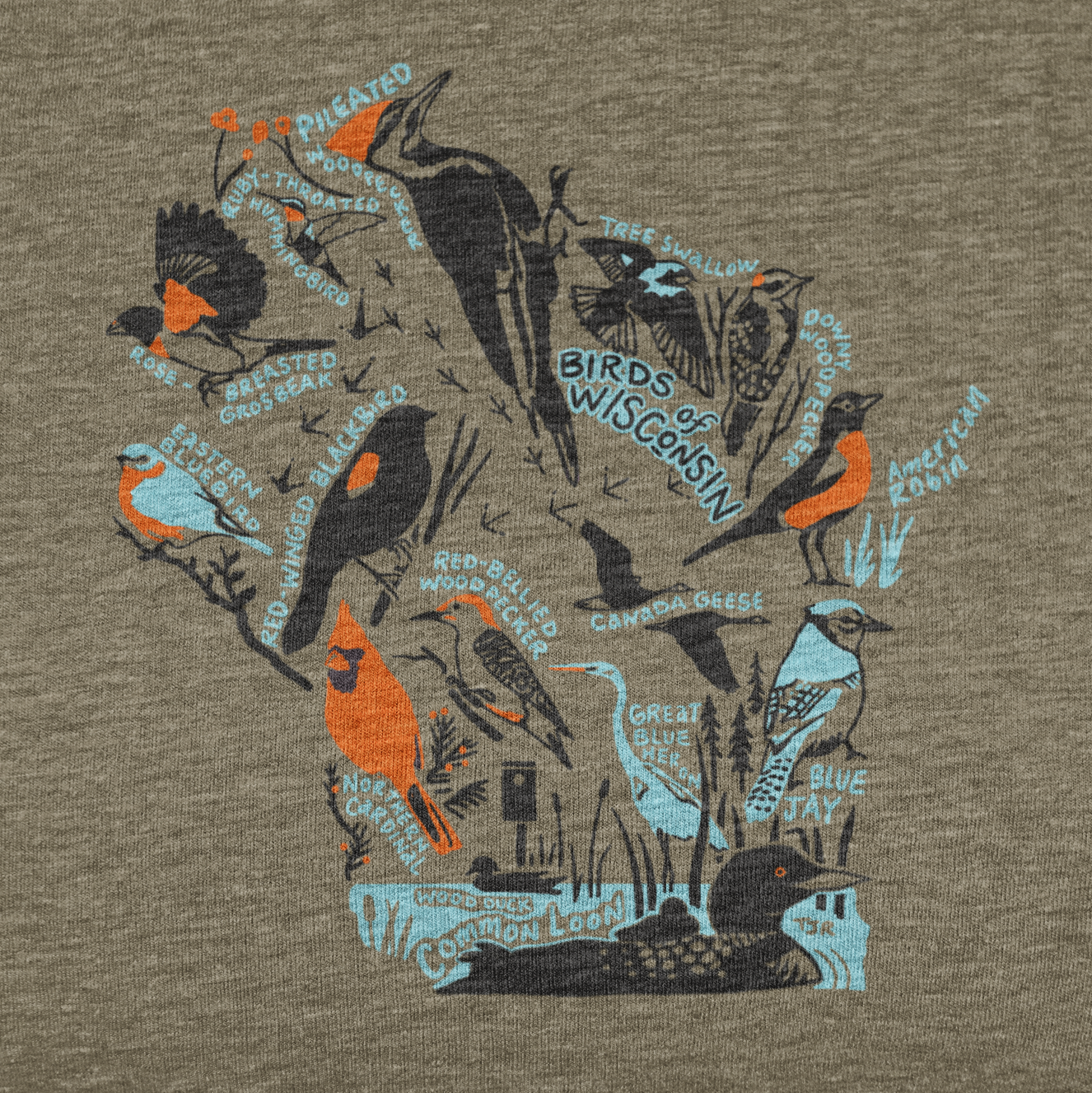 Birds of Wisconsin Unisex Tee