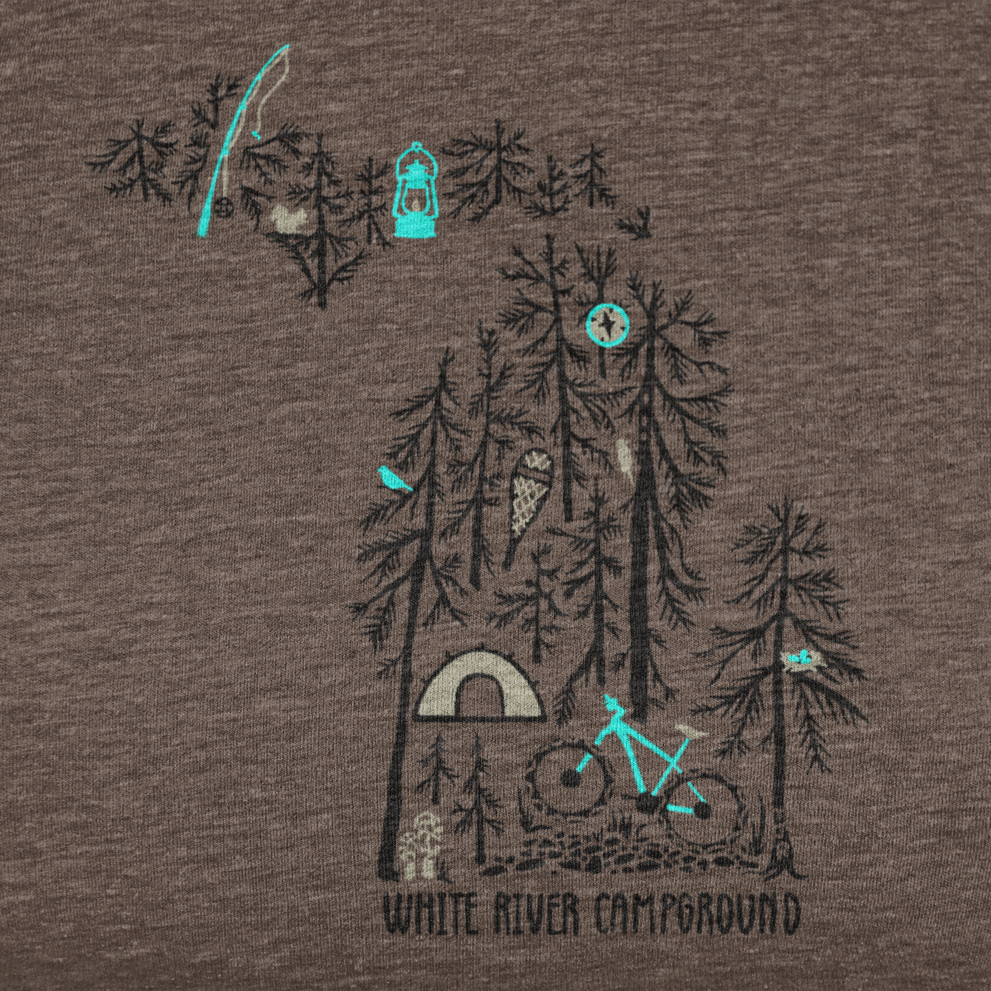 One with Nature: White River Campground Unisex Tee