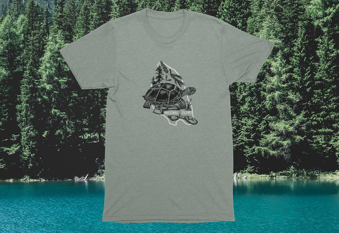 Mackinac Island Vintage Turtle Unisex Tee