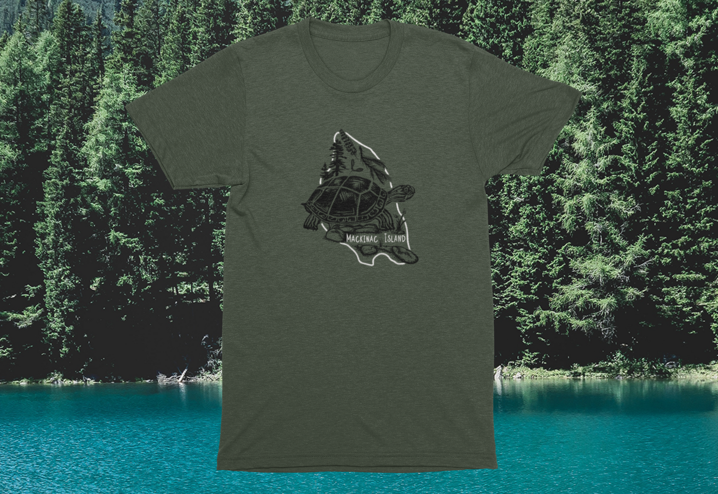 Mackinac Island Vintage Turtle Unisex Tee