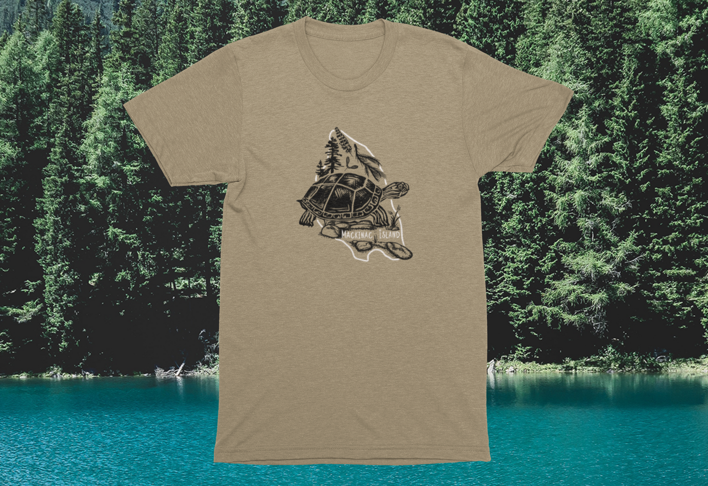 Mackinac Island Vintage Turtle Unisex Tee