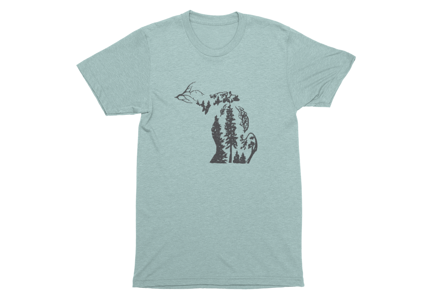 Michigan Pines (Dusty Blue) Tee Box of 12