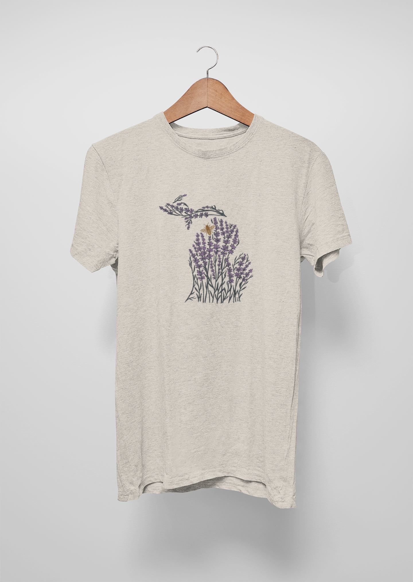 Michigan Lavender Field Unisex Tee