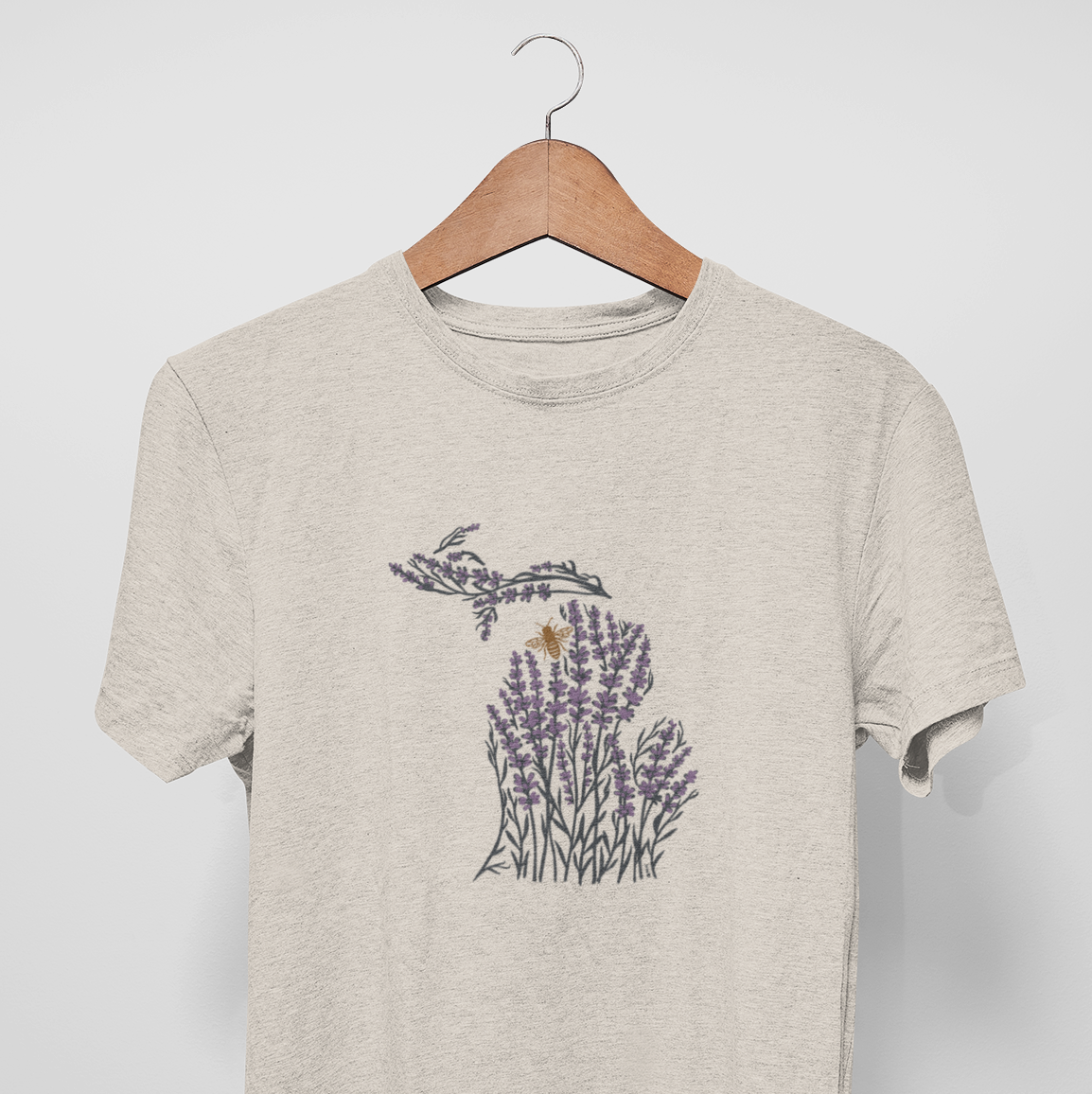 Michigan Lavender Field Unisex Tee