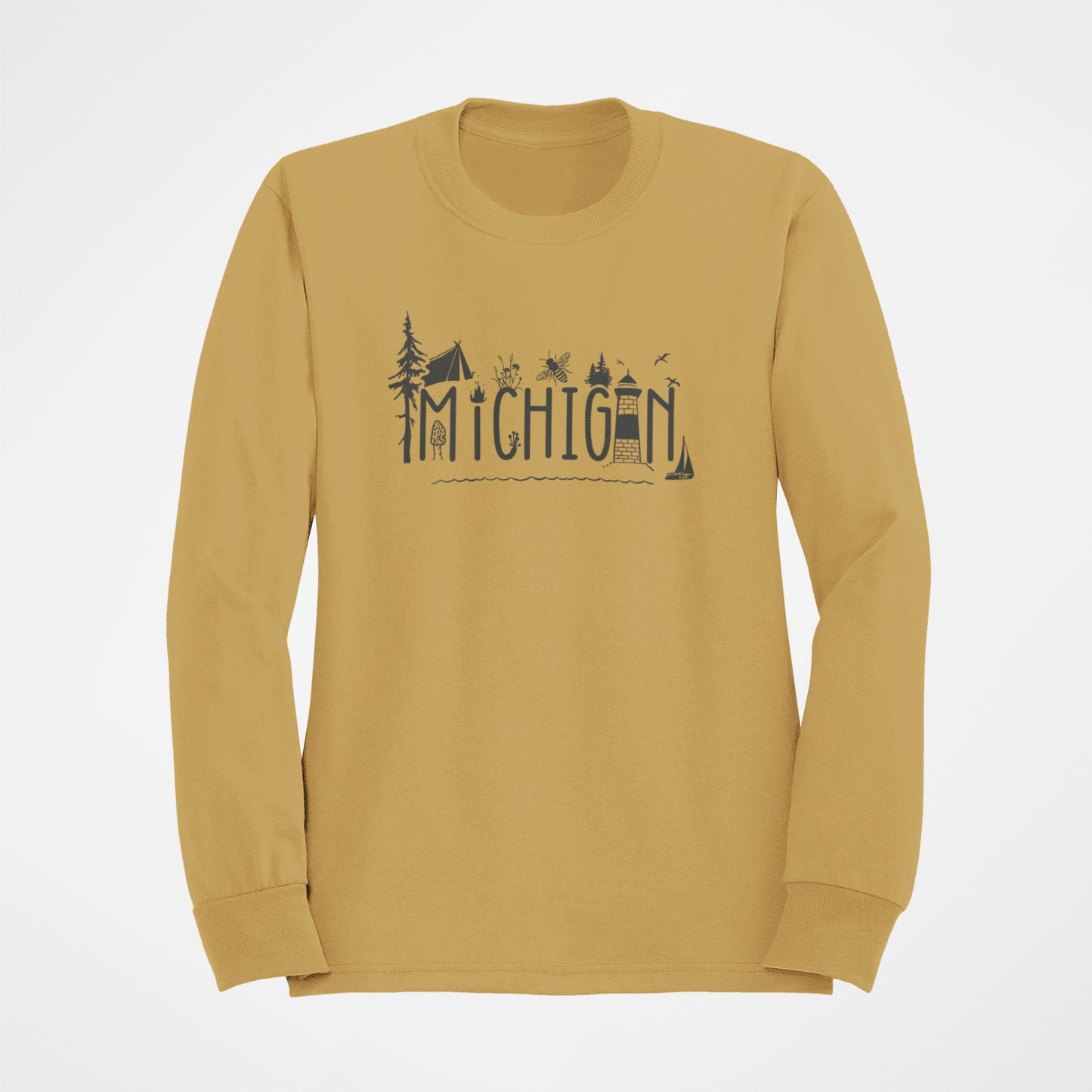 Ladies Michigan Woods +Water Ladies Fleece Crew