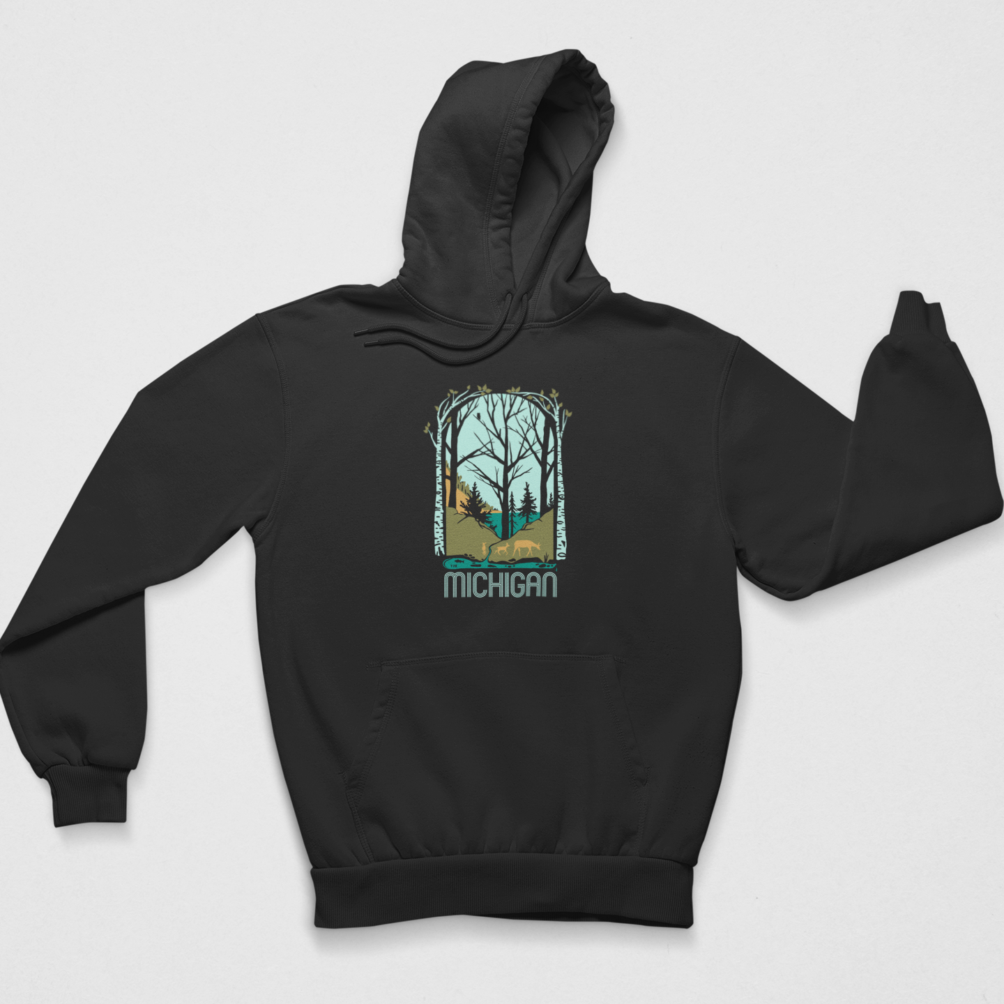 Water's Edge: Michigan Midweight Hoodie
