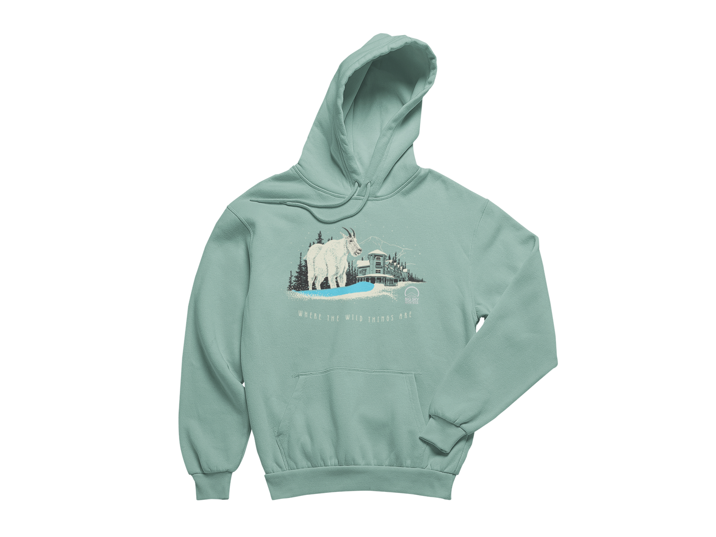 Big Sky Mountain Village Goat Unisex Hoodie