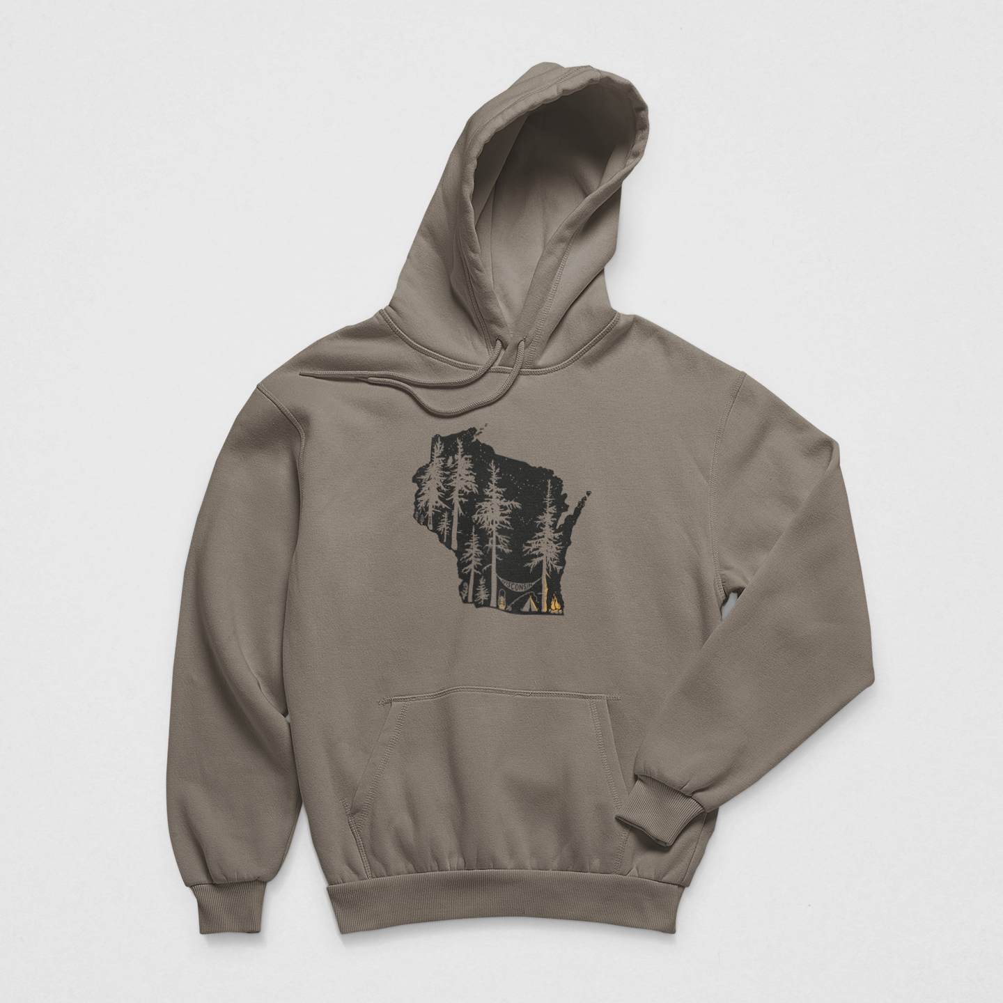 Wisconsin Camping Midweight Hoodie
