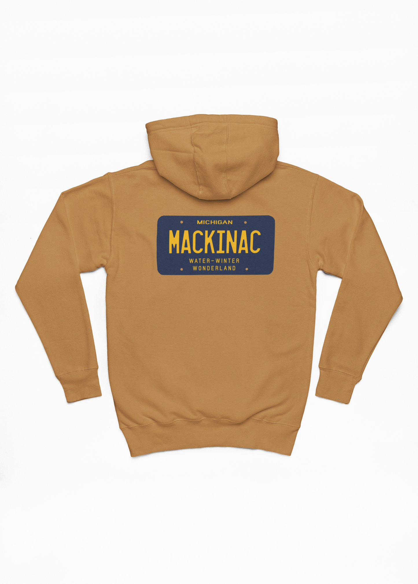 Mackinac License Plate Unisex Heavyweight Hoodie