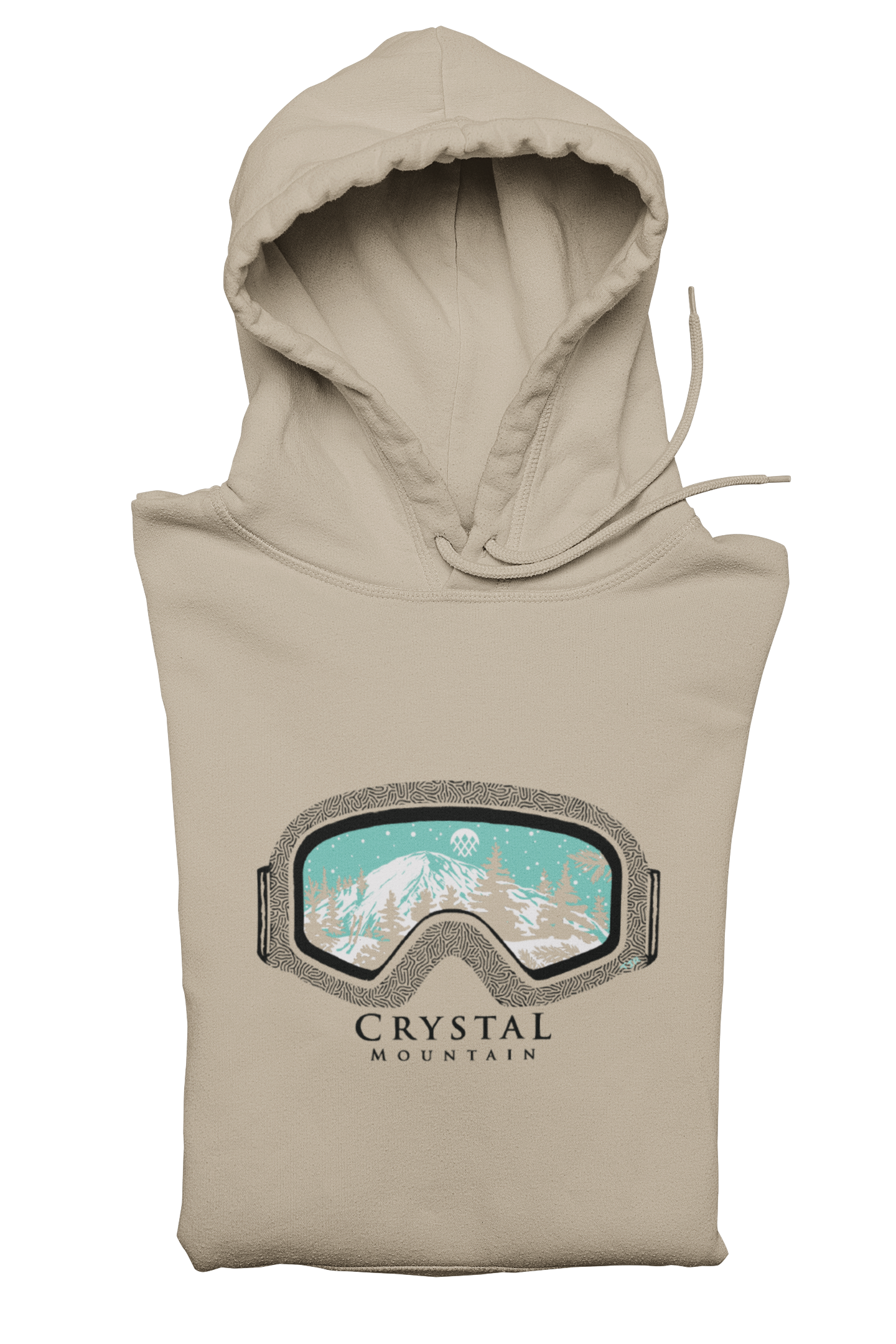 Crystal Mountain Goggles Unisex Hoodie