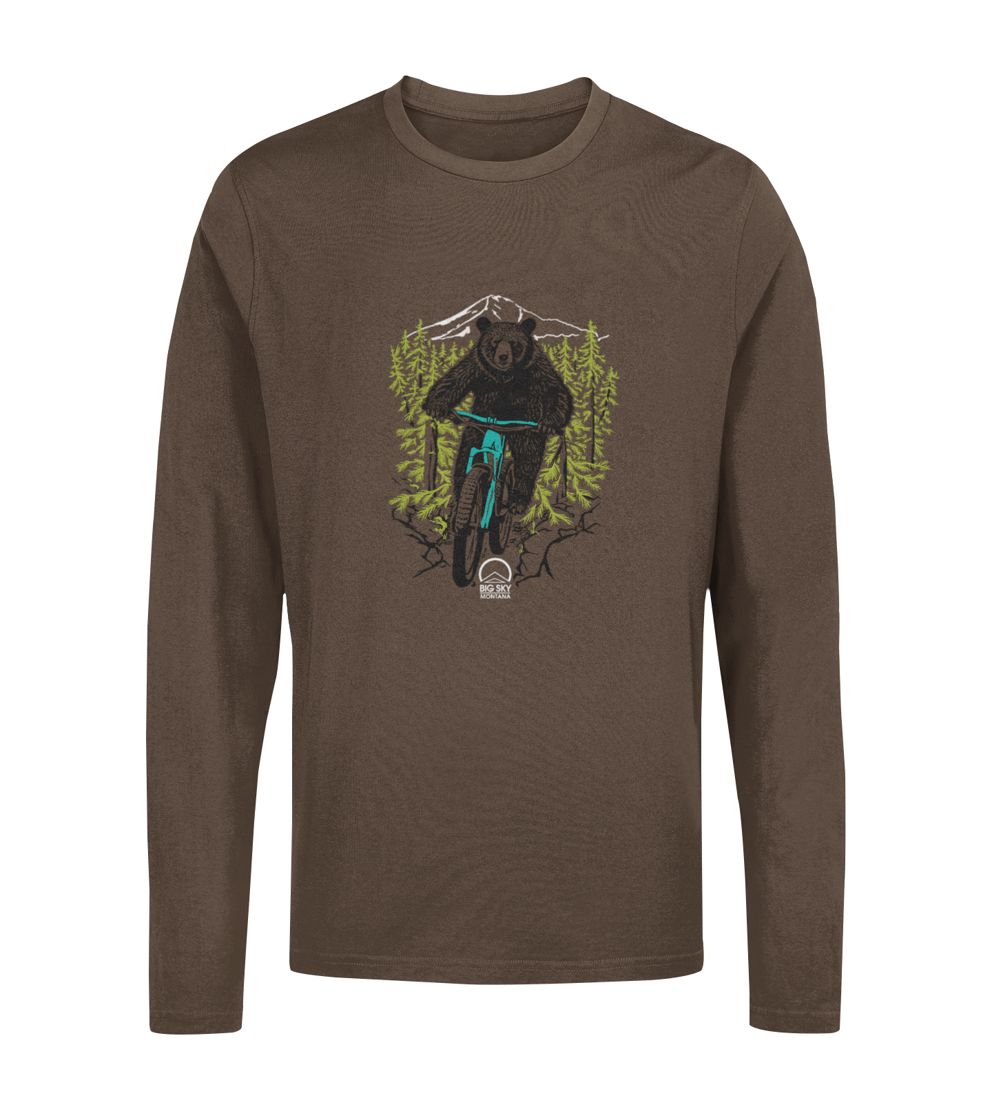 Big Sky Biker Bear Unisex Long sleeve