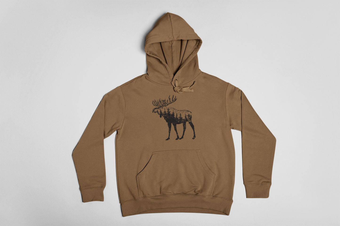 Woodland Moose Midweight Hoodie