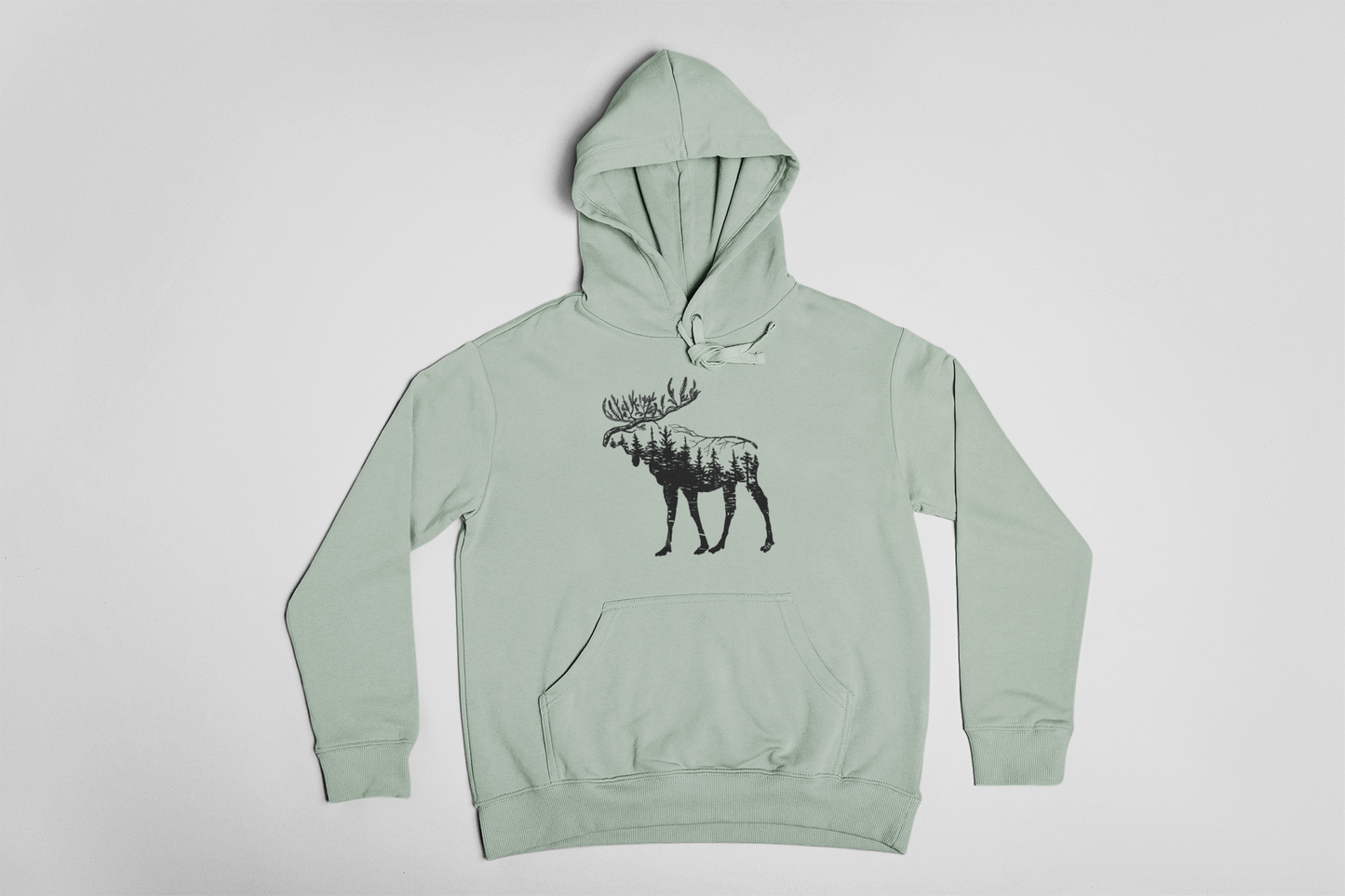 Woodland Moose Midweight Hoodie