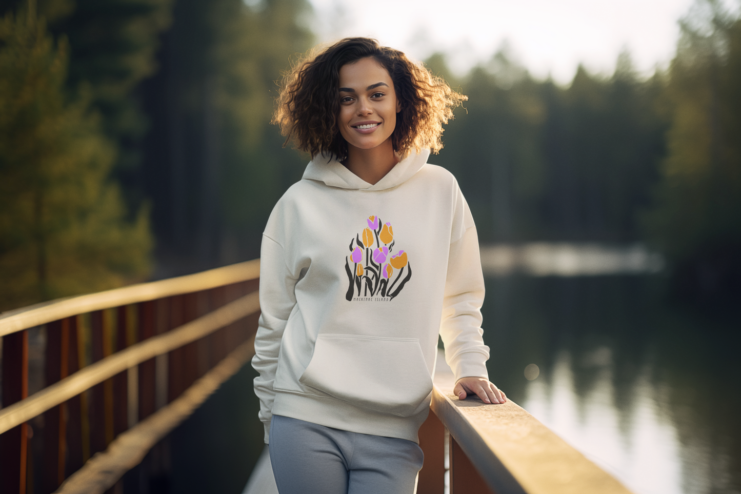 Mackinac Tulips Unisex Hoodie