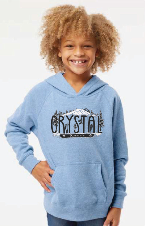 Essence of Crystal Mountain: Winter Youth Hoodie