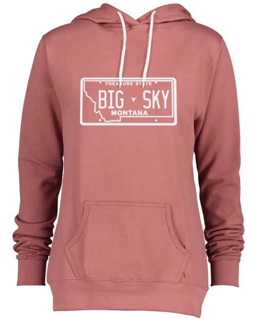 Big Sky License Plate Ladies Pullover