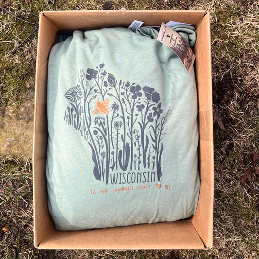 Wisconsin is my Favorite Place to Bee Starter Box (sage)