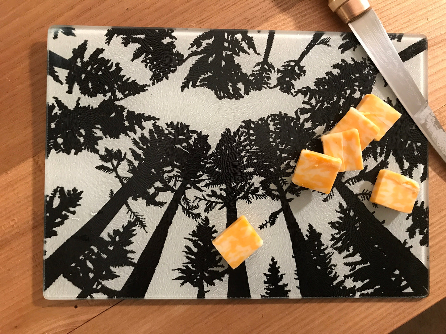 Michigan Upper Peninsula Tempered Glass Serving Board