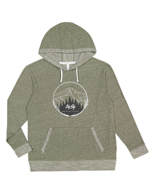 Big Sky Mountain Village Melange Unisex Hoodie