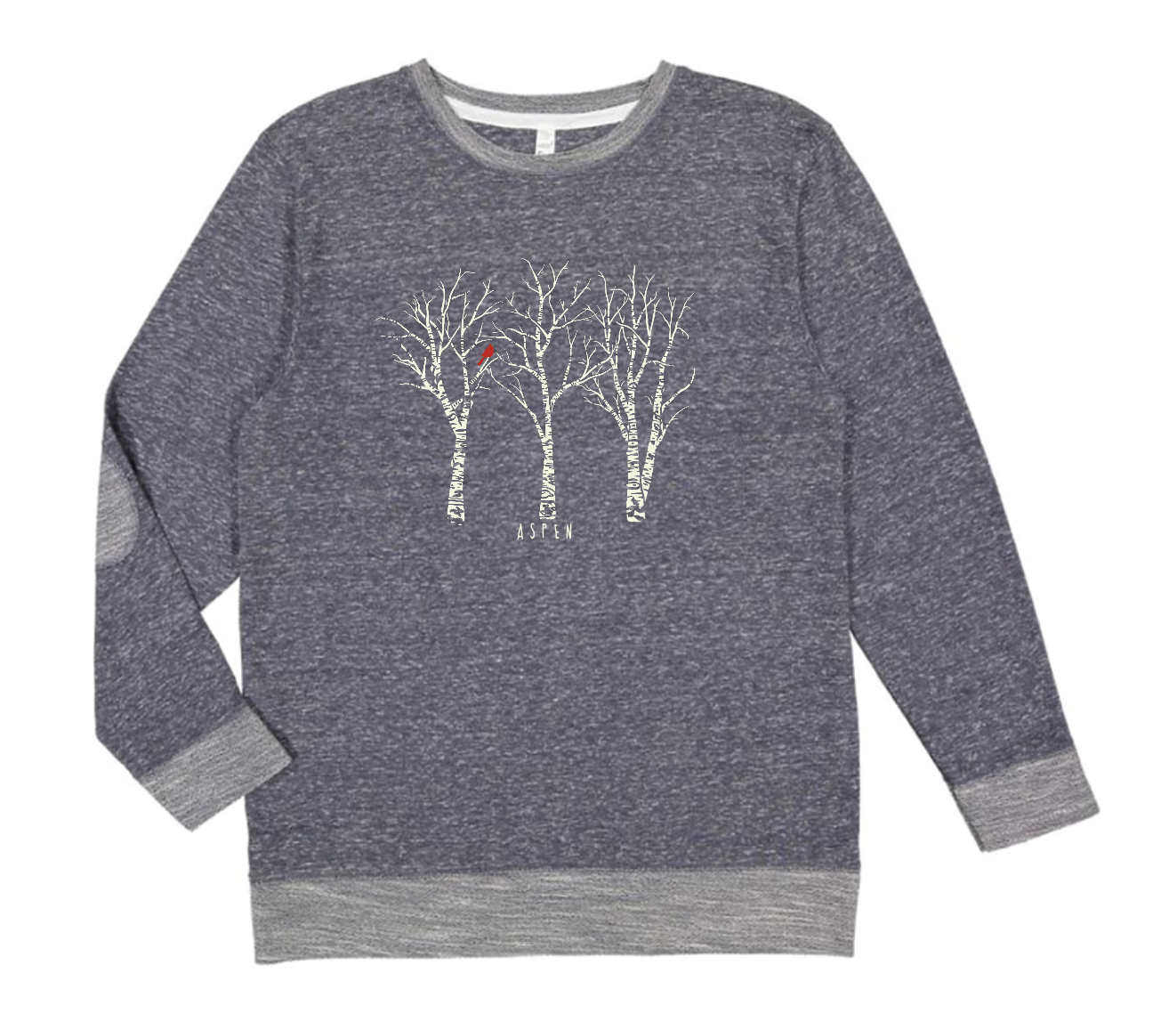 Woodland Cardinal: Aspen French Terry Crew