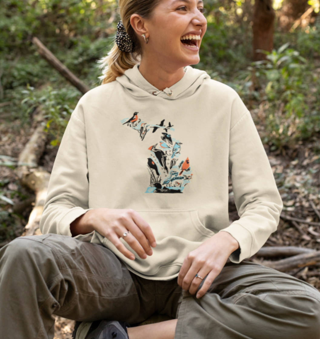 Birds of Michigan Midweight Hoodie