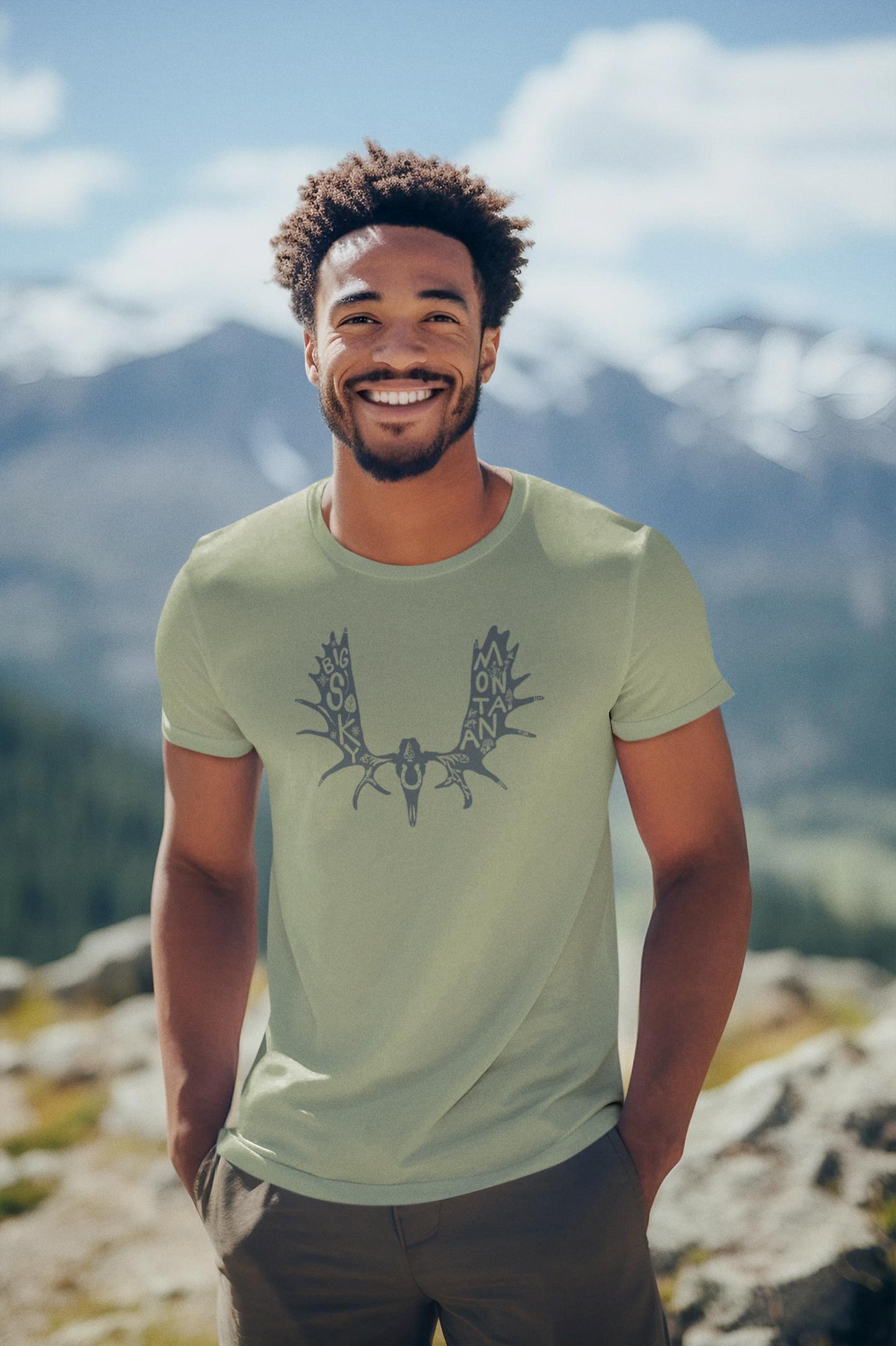 Big Sky Antlers Unisex Tee