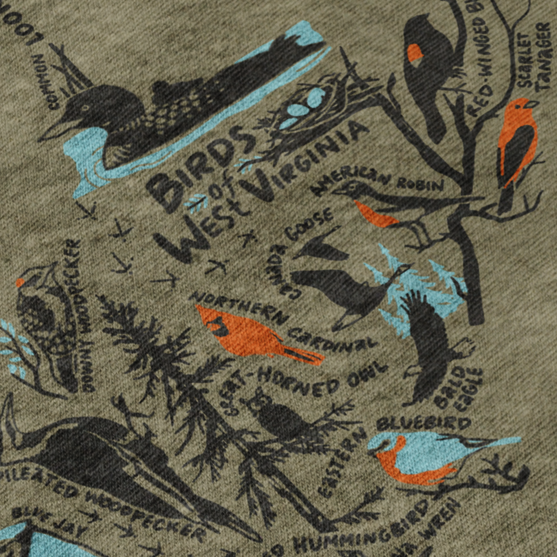Birds of West Virginia Unisex Tee