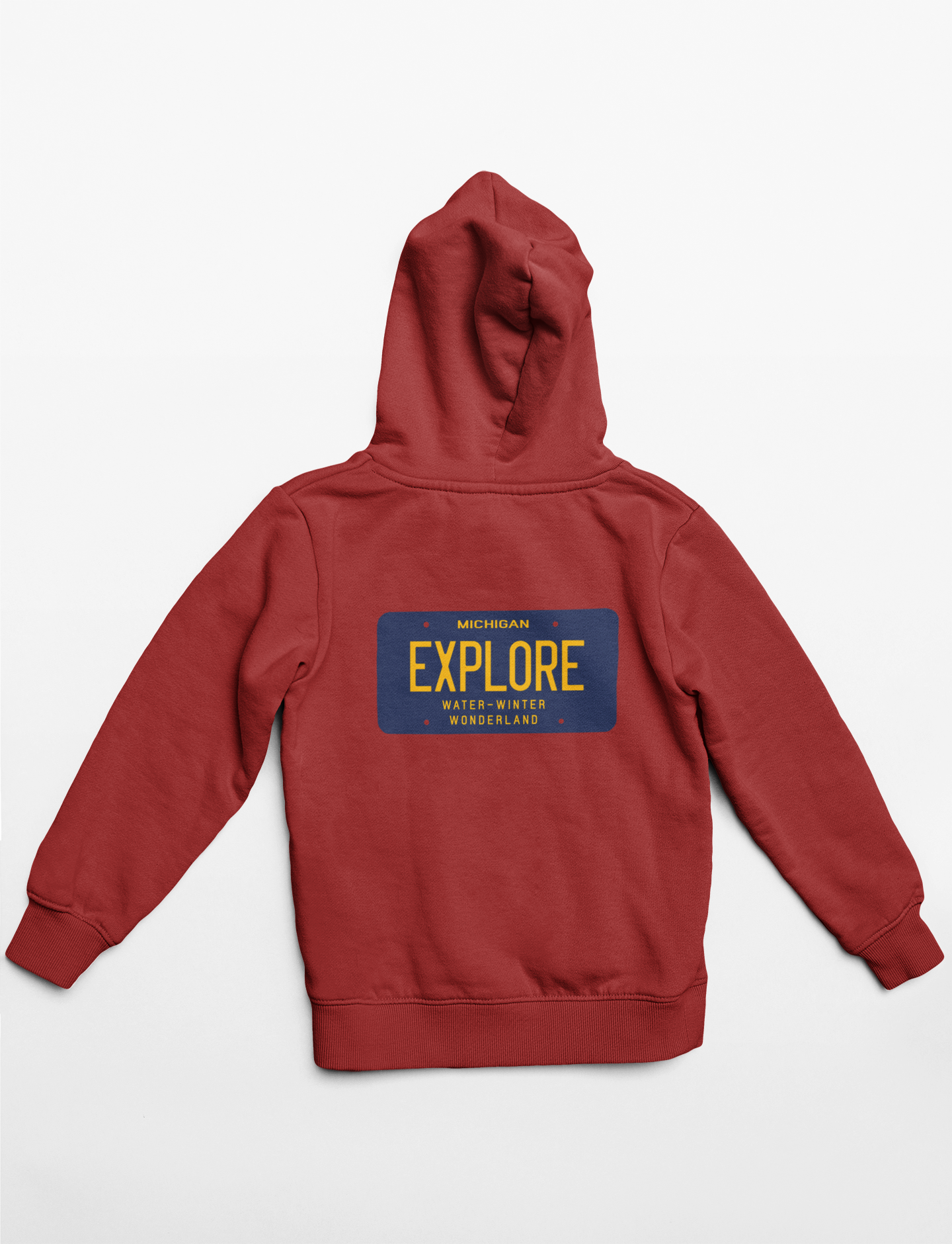 Explore Michigan License Plate Unisex Heavyweight Hoodie