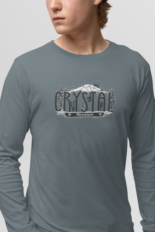 Essence of Crystal Mountain: Winter Unisex Long Sleeve