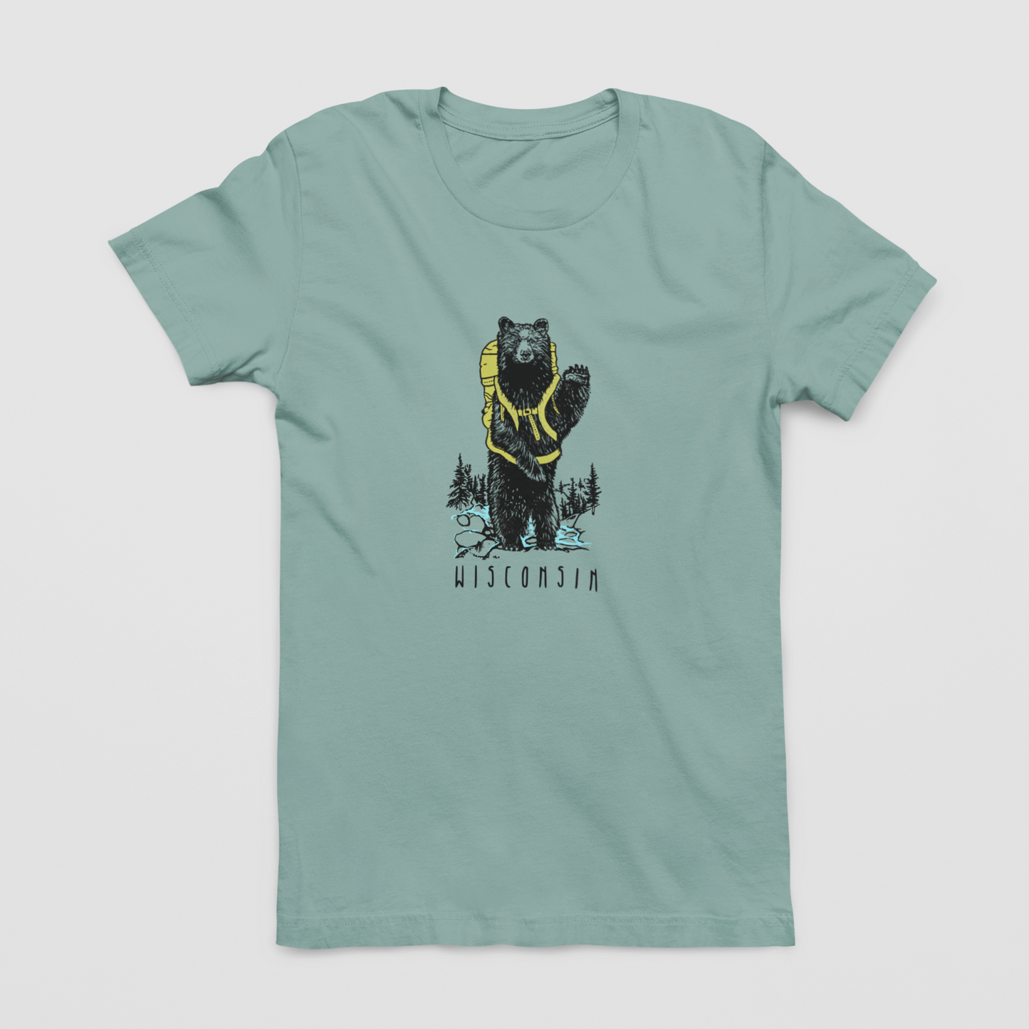 Hiking Buddy: Wisconsin Unisex Tee