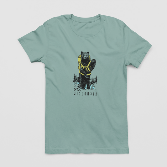 Hiking Buddy: Wisconsin Unisex Tee