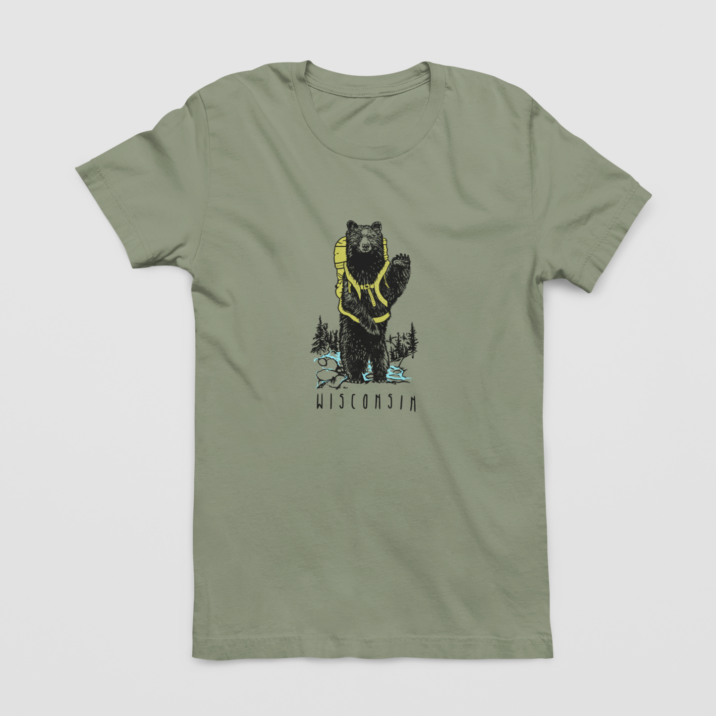 Hiking Buddy: Wisconsin Unisex Tee