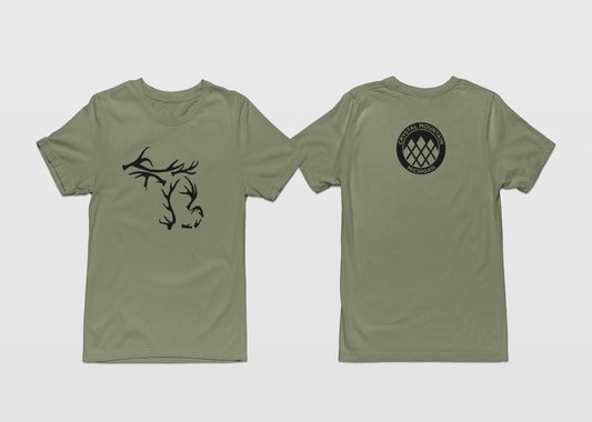 Michigan Shed Hunter Unisex Tee: Crystal Mountain