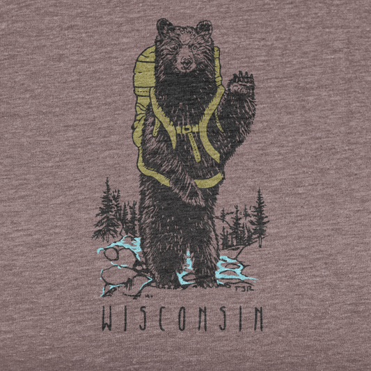 Hiking Buddy: Wisconsin Unisex Tee