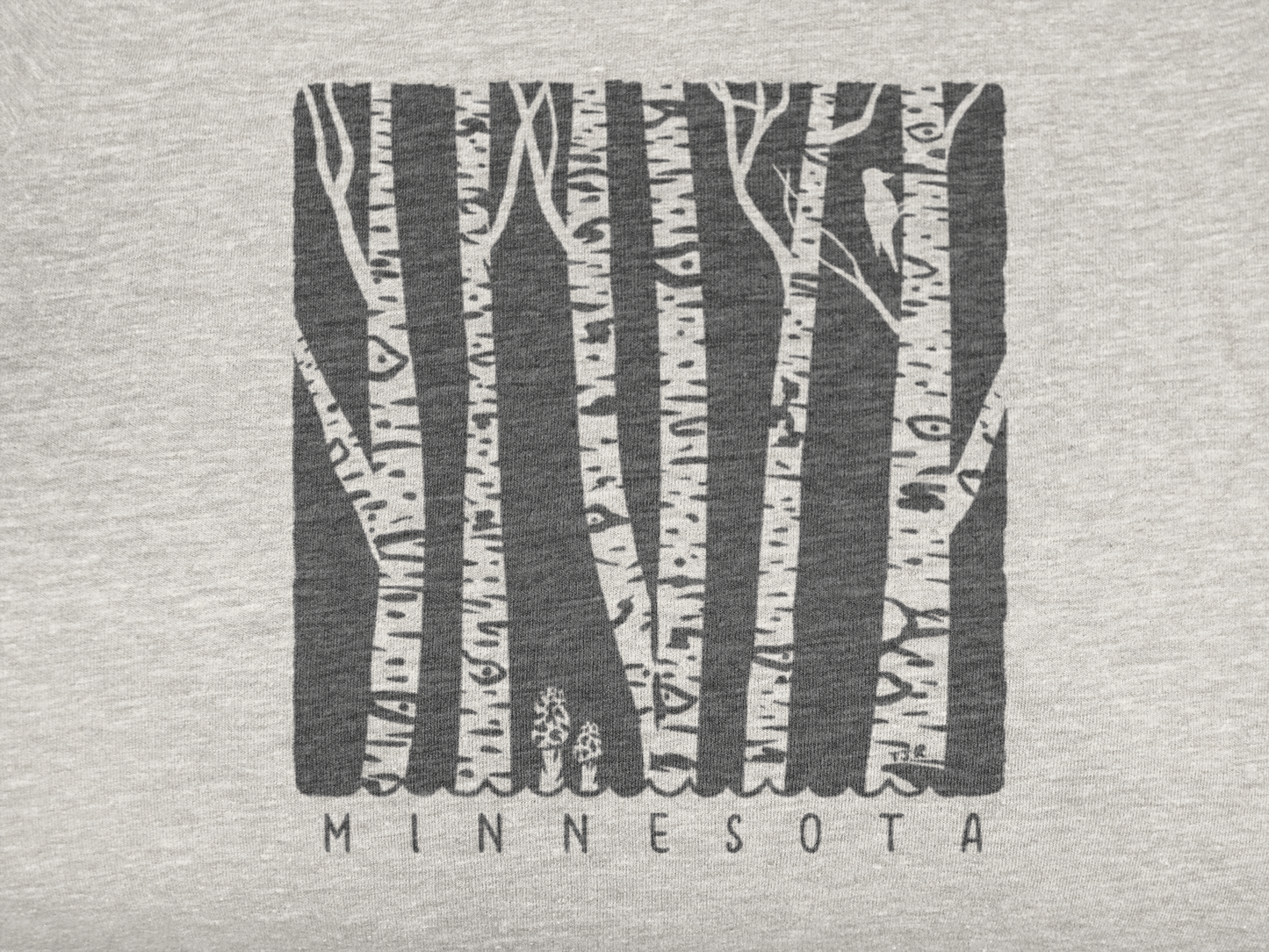 Birch Forest Unisex Tee: Minnesota