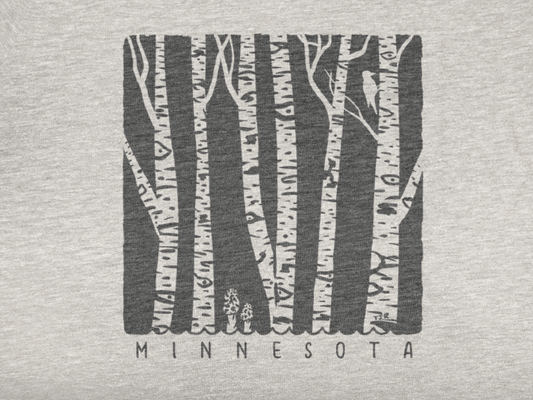 Birch Forest Unisex Hoodie: Minnesota