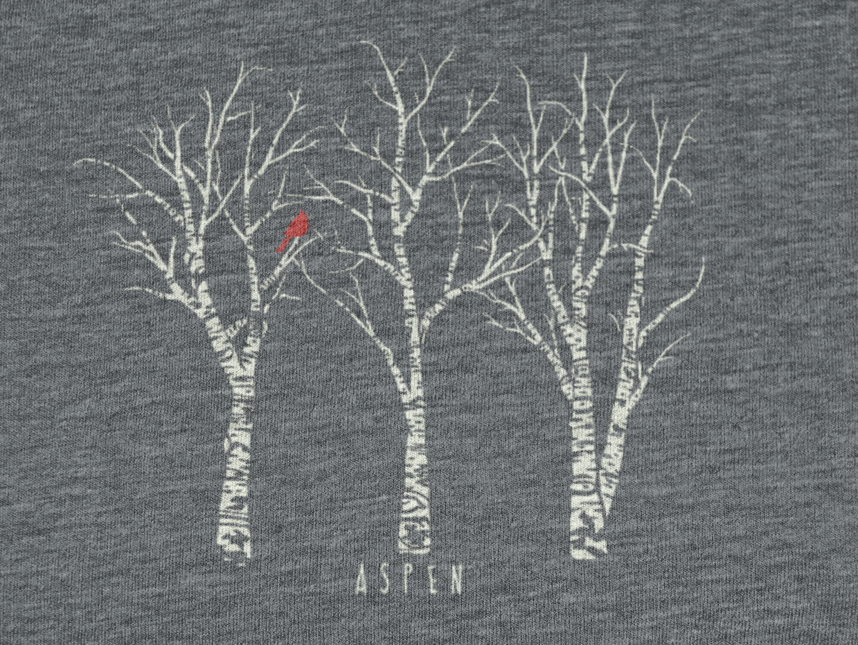 Woodland Cardinal: Aspen French Terry Crew