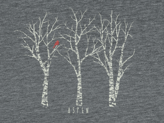 Woodland Cardinal: Aspen French Terry Crew