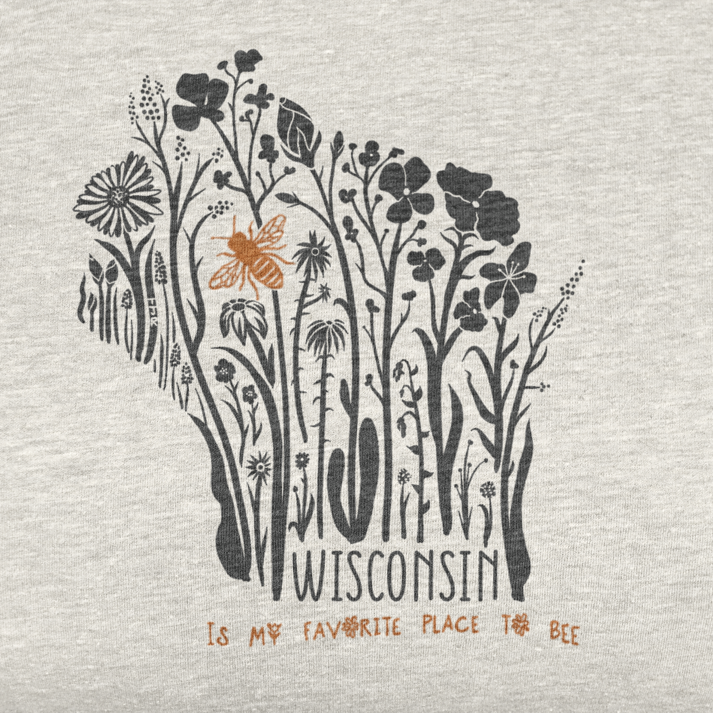 Wisconsin is My Favorite Place to Bee Unisex Tee