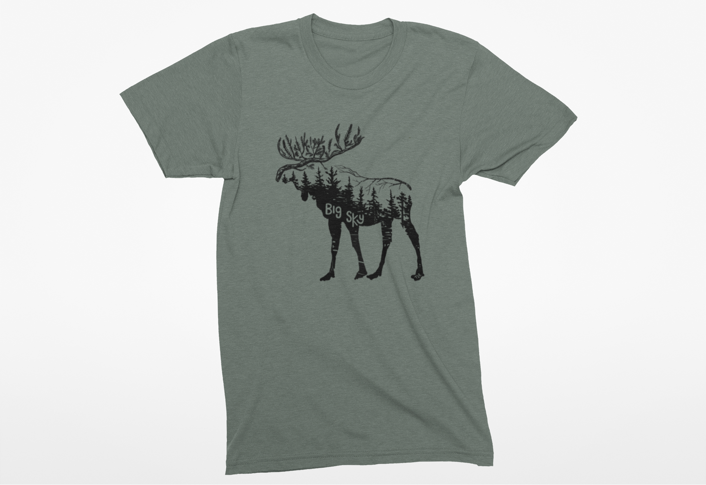 Big Sky Woodland Moose Unisex Tee