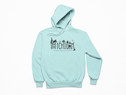 Michigan Blueberry Unisex Hoodie