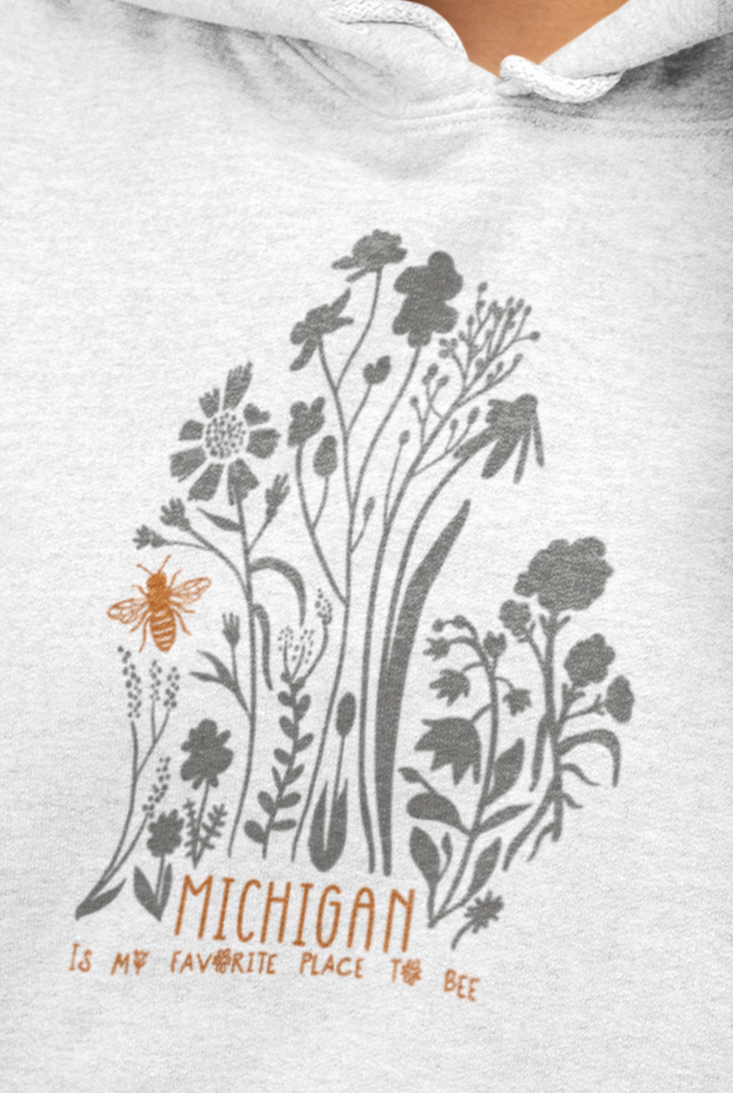 Michigan Bee Unisex Hoodie