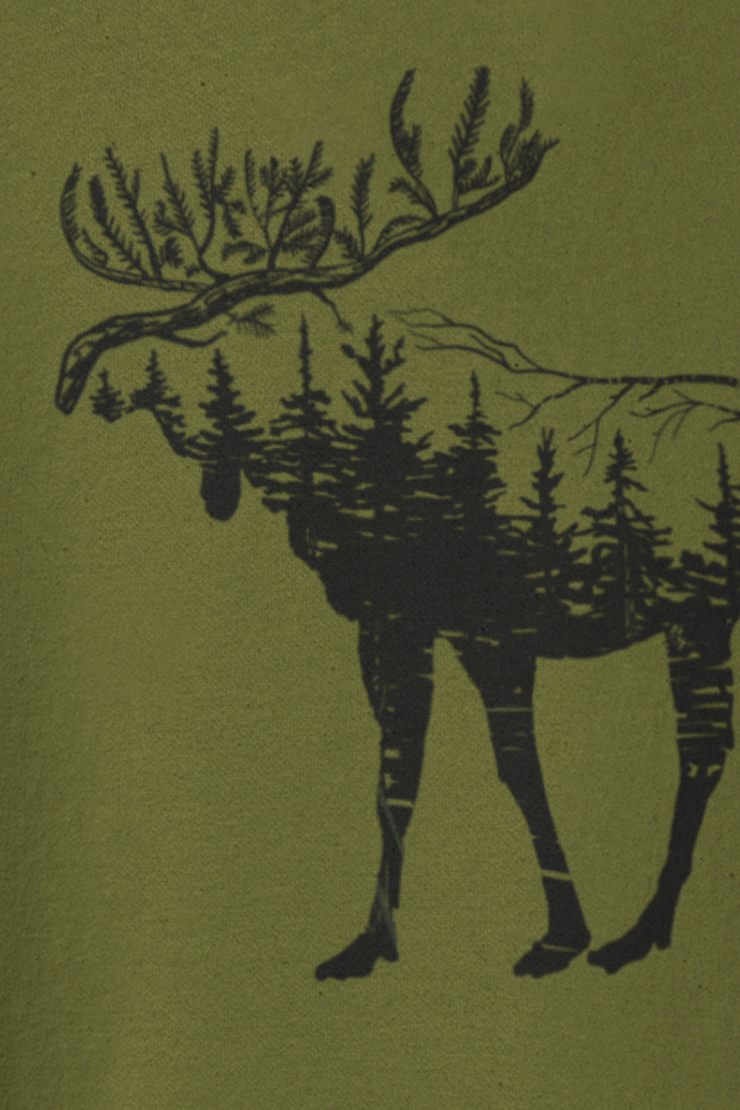 Woodland Moose Hoodie