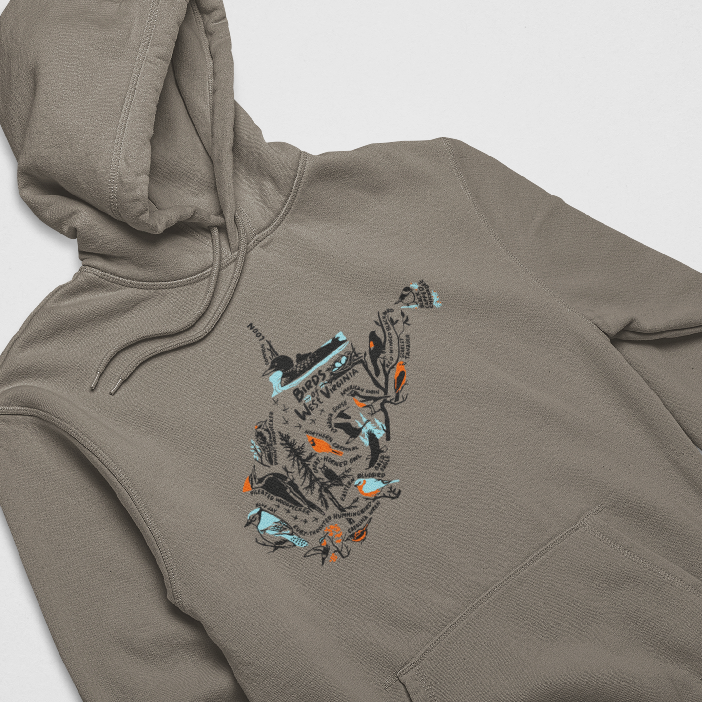 Birds of West Virginia Midweight Hoodie