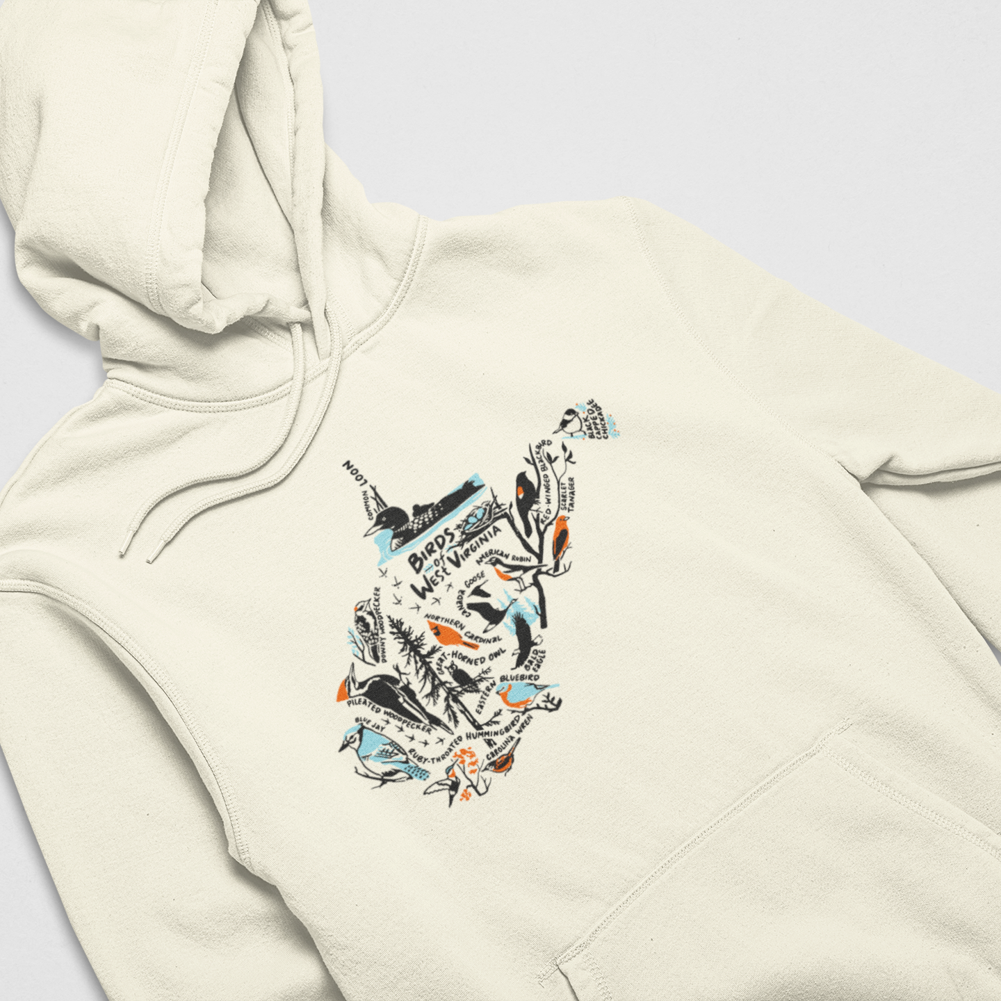 Birds of West Virginia Midweight Hoodie