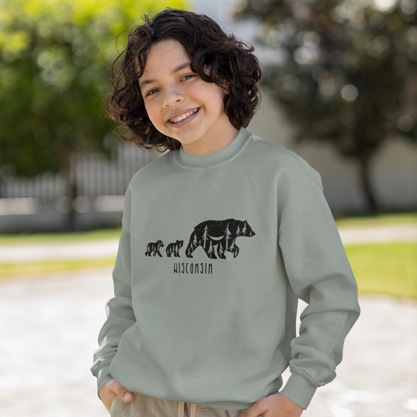 Wisconsin Bears Youth Fleece Crew
